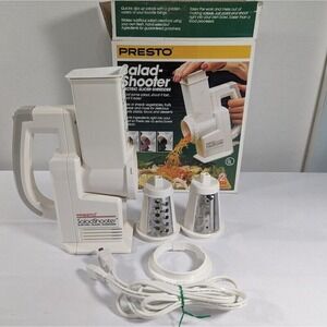 Presto Salad Shooter Electric Slicer Shredder Tested Vintage With Box